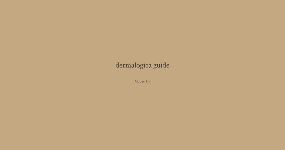 Dermalogica för mogen hy – Vilka produkter passar dig?